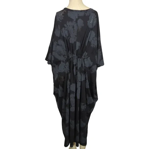 TOV Los Angeles Black Gray 42 sz 12Dress Kaftan Maxi Boho Dress
